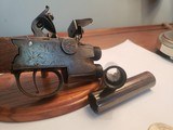 Antique double barrel flintlock .50cal tap-action London - 5 of 5