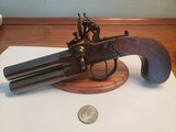 Antique double barrel flintlock .50cal tap-action London - 1 of 5