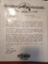 Smith and Wesson Second model .32Roy G. Jinks letter incl. - 3 of 3