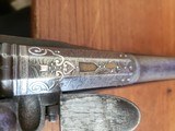 Antique .60 cal Dusseau Flintlock Damascus Barrel Pistol - 2 of 15