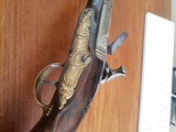 Antique .60 cal Dusseau Flintlock Damascus Barrel Pistol - 10 of 15