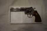 Colt Python 6" Nickle 357 Magnum Revolver - 1 of 9