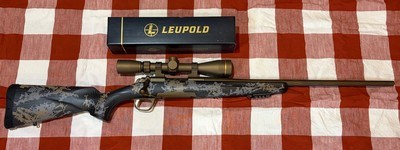 Browning X Bolt Mountain Pro w/ color match Leupold 6.5 Creedmor - Image 1 of 15