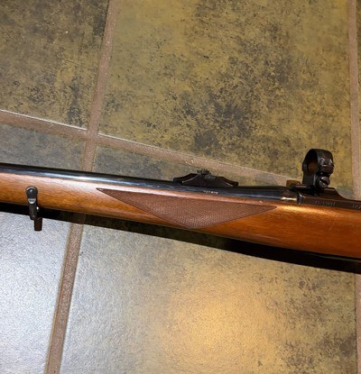 Ruger M77 RSI Mannlicher, tang safety, red pad, 243 - Image 9 of 15