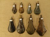 Lot of 8 Powder Flasks - 1 of 2