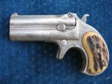 Decent Antique Remington O/U Derringer. Old Stag Grips And Excellent Hinges !!!
- 1 of 5