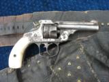 Antique Smith & Wesson Rare 2nd Model DA. 32 Caliber With Holster Rig.!!! Pearl Grips!!! - 2 of 12