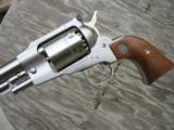 As New Ruger Old Army Stainless Steel Percussion With Original Box, Papers, Nipple Wrench. - 6 of 15