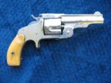 Excellent Smith &Wesson First Model Baby Russian. Excellent Mechanics. Bone Grips. - 6 of 14