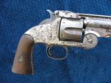 Antique Smith & Wesson 2nd Model American. Excellent Mechanics. Some Finish Remaining. - 3 of 13