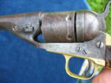 Antique 1861 US Navy Colt Conversion .38 center Fire. Some Finish. Excellent Bore & Mechanics - 3 of 15