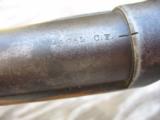 Rare Whitney Kennedy Rifle. Round barrel. 44-40. Very Early S/N With "S" Shaped Lever. Very Strong Bore. - 10 of 15