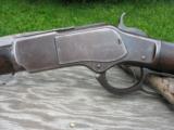 Antique 1873 Winchester 44-40 Caliber. Octagon Barrel. Nice Bore. Traces of Blue. Fine Wood. Excellent mechanics. - 7 of 15