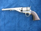 RARE Antique Colt 1861 Conversion. 7 1/2" Barrel..38 Caliber Center Fire. Matching. Excellent Bright Bore. Tight As New. 75% Cylinder Scene. - 1 of 15