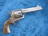 Antique Colt SAA. .45 Caliber. 4 3/4" Barrel. Like New Mechanics.. With Factory Letter. 100% Original.. Traces Of Finish. Priced Right !!!!! - 4 of 15