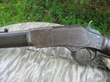 Antique 1873 Winchester. 38-40 Round Barrel. Nice Strong Bore. Excellent mechanics. Shoots Great. Traces Of Finish.. - 6 of 15