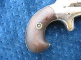 Antique Colt Thuer Derringer. Early 3rd Model 2nd Variation With High Hammer Spur And Tight Grip Curl. - 8 of 14