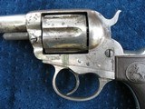 Excellent, Rare Colt "Lightning" 1877 DA Sheriffs Model {no ejector}
With 4 1/2" Barrel With Matching Belt And Holster. Excellent mech - 4 of 15