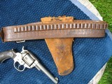 Excellent Fancy Maker Marked Belt And Holster For The Colt 1877 DA Sheriffs Model I have Listed With 4 1/2" Barrel.. - 3 of 13