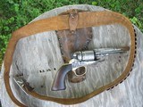 Antique Colt Breech Loading Cartridge Revolver. Rare Type 6. .38 Short Colt Center Fire. With Antique Belt And Holster. - 14 of 15