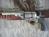 Antique Colt Breech Loading Cartridge Revolver. Rare Type 6. .38 Short Colt Center Fire. With Antique Belt And Holster. - 3 of 15