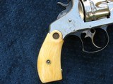 Excellent Plus Antique Smith & Wesson Double Action Revolver.. Factory Medallion Ivory Grips. 44 Russian Caliber. Crisp And Tight As New.. - 6 of 15