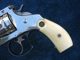 Excellent Plus Antique Smith & Wesson Double Action Revolver.. Factory Medallion Ivory Grips. 44 Russian Caliber. Crisp And Tight As New.. - 2 of 15