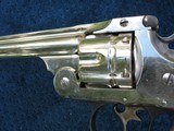 Excellent Plus Antique Smith & Wesson Double Action Revolver.. Factory Medallion Ivory Grips. 44 Russian Caliber. Crisp And Tight As New.. - 3 of 15