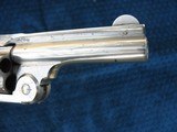 Antique Smith & Wesson .38 Caliber 2nd Model Single Action. Tight As New. 95% Original Nickel Excellent !!! - 2 of 15