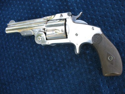 Antique Smith & Wesson 1st Model Baby Russian. Tight As New. 97% Factory Nickel Finish. Fantastic Little Jewel.
