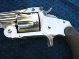 Antique Smith & Wesson 1st Model Baby Russian. Tight As New. 97% Factory Nickel Finish. Fantastic Little Jewel. - 3 of 15