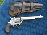 Antique Colt 1878 44 40 7 1/2" Barrel. Complete Etched Panel. Excellent Bore and Mechanics. Lots Of Original Nickel Finish With It's Original Holster