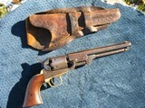 Antique Colt 1851 Navy. Some Nice Barrel Blue. 80% Cylinder Scene. Crisp And Tight As New. With Holster. Reasonable Price !!!!