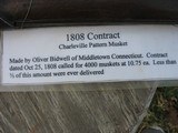 Antique Flintlock 1808 Contract Musket Made By Oliver Bidwell of Middletown Connecticut. Few Produced.. Lock Works Fine With Bayonet. - 6 of 20