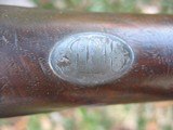 Antique Flintlock 1808 Contract Musket Made By Oliver Bidwell of Middletown Connecticut. Few Produced.. Lock Works Fine With Bayonet. - 16 of 20