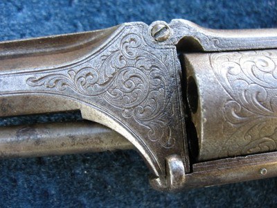 Antique Nimschke Engraved Smith & Wesson 1 1/2 Old Model or First Model.32 Rim Fire Excellent Pearl grips. Very Sharp Looking Gun. - Image 5 of 20