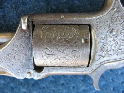 Antique Nimschke Engraved Smith & Wesson 1 1/2 Old Model or First Model.32 Rim Fire Excellent Pearl grips. Very Sharp Looking Gun. - Image 10 of 20
