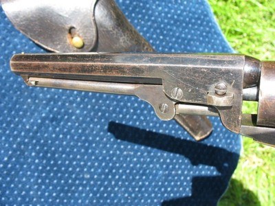 Antique Colt 1849 Pocket With 6 Inch Barrel. Lots Of Blue. With Original Form Fit Flap Holster. Both In Very Fine Condition. - Image 6 of 20