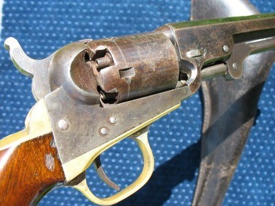 Antique Colt 1849 Pocket With 6 Inch Barrel. Lots Of Blue. With Original Form Fit Flap Holster. Both In Very Fine Condition. - Image 3 of 20