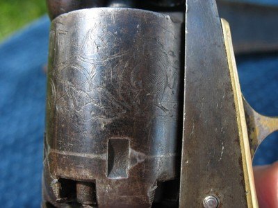 Antique Colt 1849 Pocket With 6 Inch Barrel. Lots Of Blue. With Original Form Fit Flap Holster. Both In Very Fine Condition. - Image 18 of 20