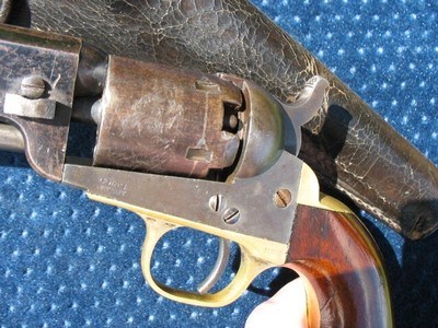 Antique Colt 1849 Pocket With 6 Inch Barrel. Lots Of Blue. With Original Form Fit Flap Holster. Both In Very Fine Condition. - Image 8 of 20