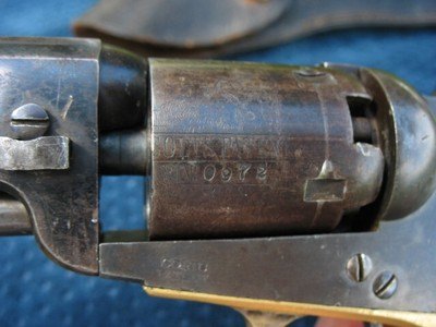 Antique Colt 1849 Pocket With 6 Inch Barrel. Lots Of Blue. With Original Form Fit Flap Holster. Both In Very Fine Condition. - Image 15 of 20