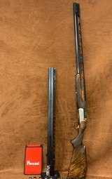 PERAZZI TRAP/ All Clay Sport COMBO, 3 NOTCHES, 12GA 34" UNSINGLE & 31 1/2" O/U, Pristine, CASED - 2 of 5