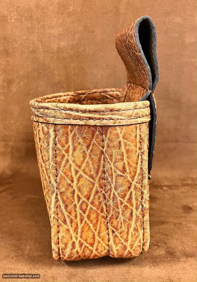 AL ANGE DALLAS STYLE HONEY ELEPHANT HIDE POUCH - Image 2 of 3