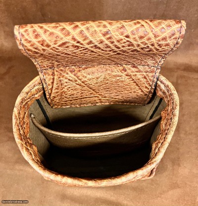 AL ANGE DALLAS STYLE HONEY ELEPHANT HIDE POUCH - Image 3 of 3