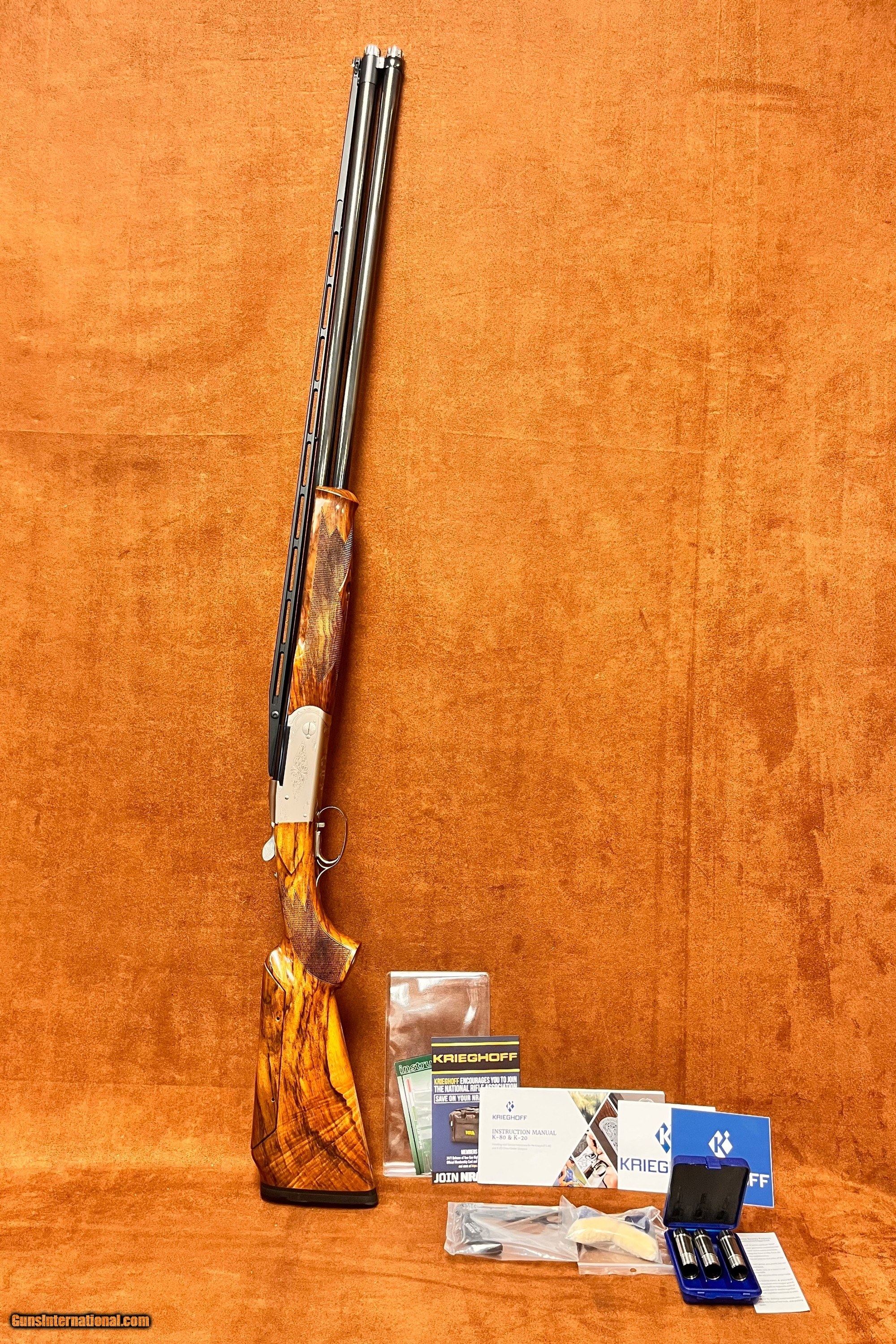 MUST SEE!! KRIEGHOFF K20 PRO SPORTER NEW 20ga 32" Grade 3 Wood Upgrade
