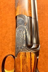 Perazzi MX8 Sporter 32" Lusso engraved grade 4+ wood upgrade with Spectacular Case Color upgrade! Full set of briley flush and extended chokes - 6 of 13