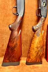 Pair of consecutive Winchester model 12 engraved as shown in the bookof Winchester engraving by R.L. Wilson REDUCED - 10 of 15