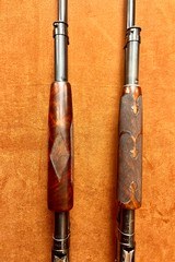 Pair of consecutive Winchester model 12 engraved as shown in the bookof Winchester engraving by R.L. Wilson REDUCED - 12 of 15