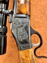 Browning B78 Custom made 22-250 26" Fully engraved - 4 of 11